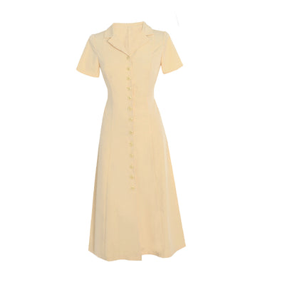 Vestido Entallado de Botón Simple para Mujer - Diseño Reductor - Image 4
