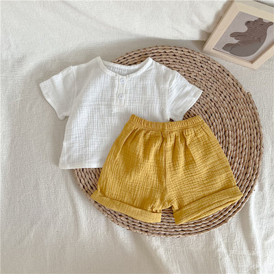 Conjunto de Algodón para Bebé - Playera y Shorts Unisex - Image 9