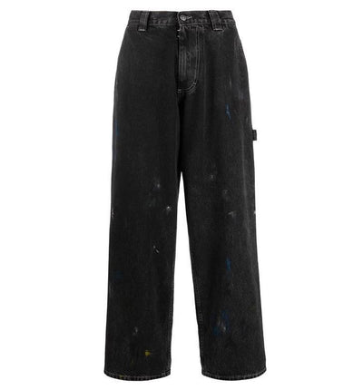 Pantalones Cargo Sueltos con Estampado Splash Ink para Hombre y Mujer