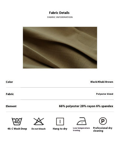Pantalón Casual Holgado de Cintura Alta con Textura para Mujer - Image 9