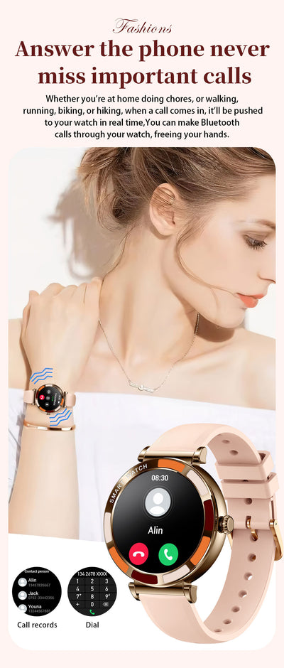 Reloj Inteligente H20 para Mujer con Llamadas Bluetooth HD - Image 20