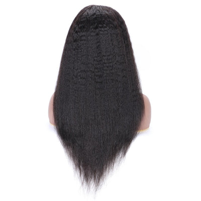 Peluca Frontal de Encaje Yaki 13x4 Cabello Liso y Ondulado - Image 2