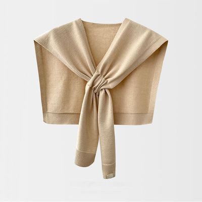 Chal Tejido Cruzado Elegante - Bufanda Sólida Versátil para Mujer - Image 8