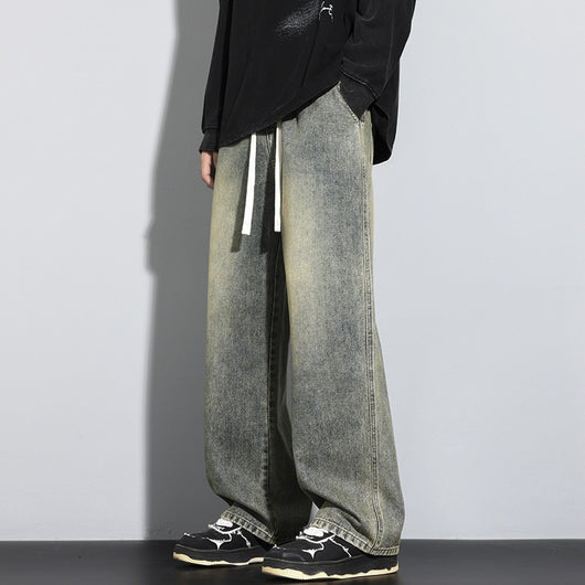 Jeans Hombre Pierna Ancha Minimalista y Cómodo - Image 9