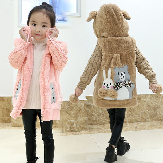 Abrigo Infantil Cálido con Capucha y Diseño Adorable