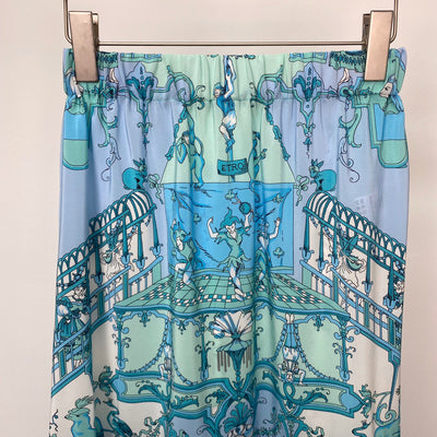 Falda Midi Estampada de Seda con Cintura Elástica Goddess - Image 15