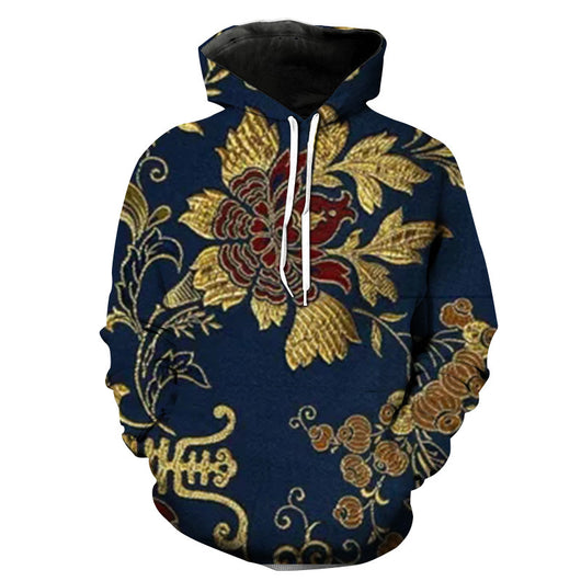 Camiseta Manga Larga Hombre Diseño Paisaje Arte Europeo Tendencia Primavera Otoño - Image 5