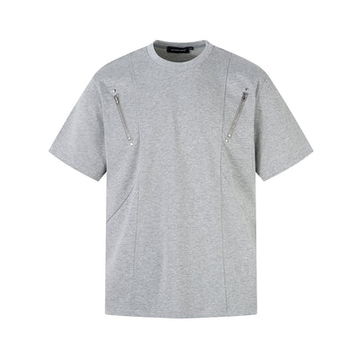 Playera de Manga Corta con Costuras de Personalidad - Image 3