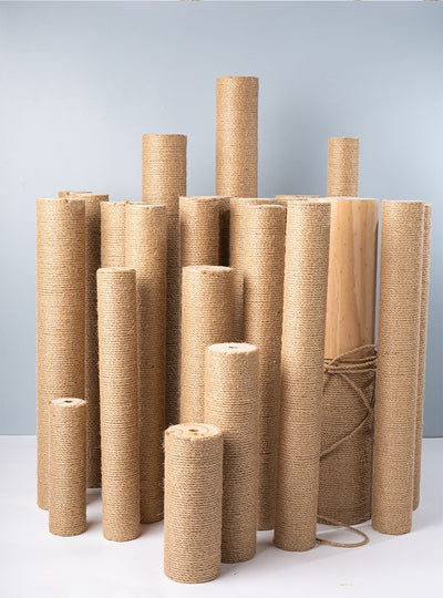 Torre Rascador para Gatos en Madera Maciza con Cuerda de Cáñamo - Image 33