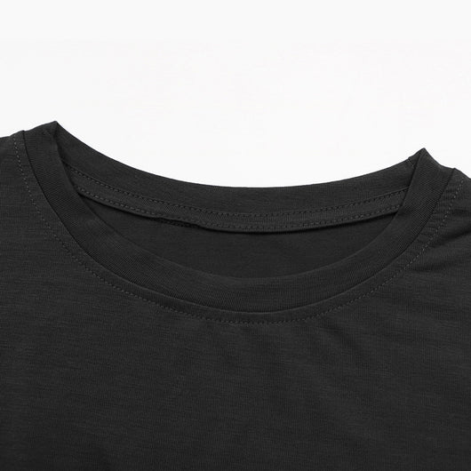 Camiseta Suelta de Largo Medio en Color Liso para Mujer - Image 22
