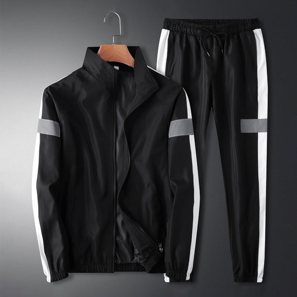 Traje Casual Hombre Cuello Mao Estilo Coreano Suelto Chaqueta Deportiva y Pantalón Cargo - Image 6