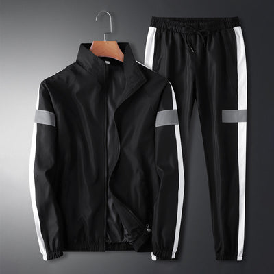 Traje Casual Hombre Cuello Mao Estilo Coreano Suelto Chaqueta Deportiva y Pantalón Cargo - Image 6