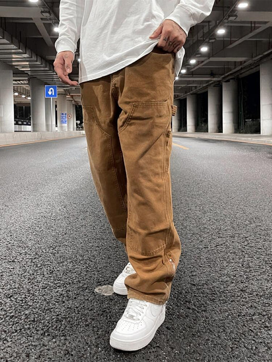 Pantalones Cargo Jeans Sueltos de Cadena Estilo Urbano - Image 19
