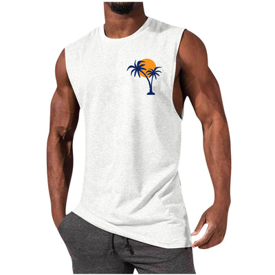 Camiseta Deportiva sin Mangas Hombre Suelta Verano - Image 4