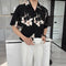 Camisa Floral Ligera con Drapeado para Hombre - Verano