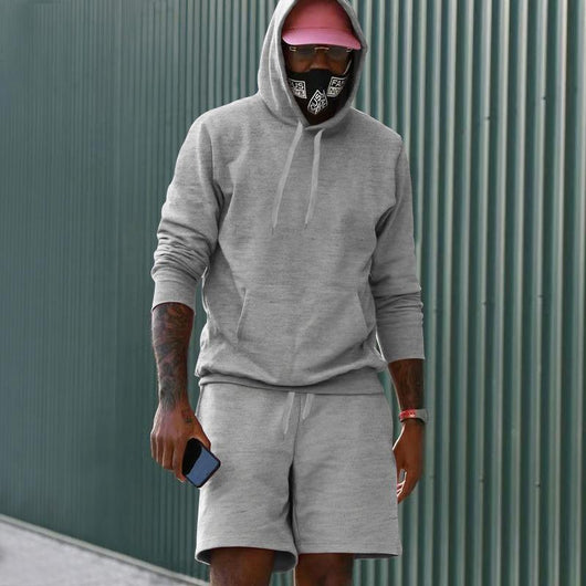 Conjunto de Sudadera y Shorts con Forro Polar para Hombre - Image 33