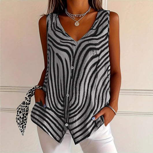 Chaleco Cardigan Estampado para Mujer - Colección Primavera Verano - Image 7