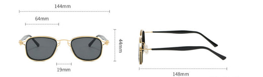 Gafas de Sol Retro Marco Cuadrado Metal - Image 12