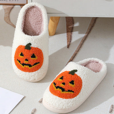Pantuflas Cálidas Calabaza Halloween para Parejas - Zapatos de Casa Cómodos Hombre y Mujer - Image 17