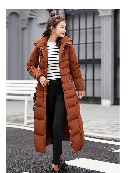 Abrigo Acolchado Ajustado Largo hasta la Rodilla para Invierno - Image 17