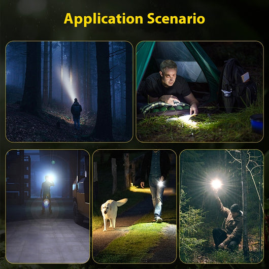 Linterna Camping LED 1600 Lúmenes Aluminio Impermeable IP68 con Imán - Image 6