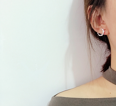 Aretes de Plata Sailor Moon con Circón Lunar - Diseño Elegante y Delicado - Image 5