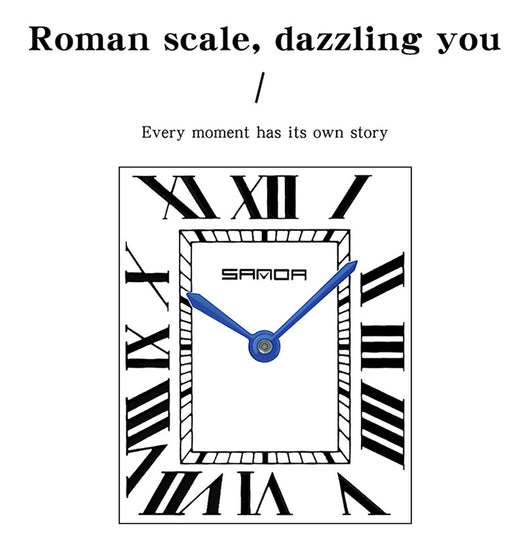 Reloj de Pareja Estilo Romano Resistente al Agua - Image 21