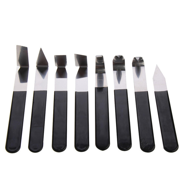 Set de 8 Herramientas de Escultura y Cerámica con Mango de Acero Inoxidable