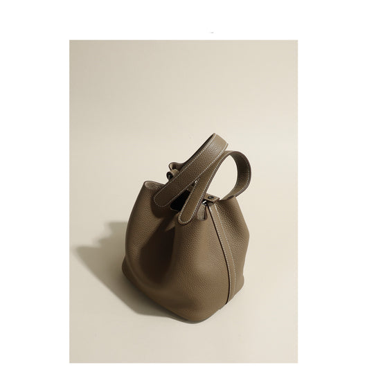 Bolso de Cuero para Mujer Elegante de Color Sólido - Image 4