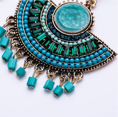 Aretes Bohemios Elegantes con Borlas y Cuentas - Image 8