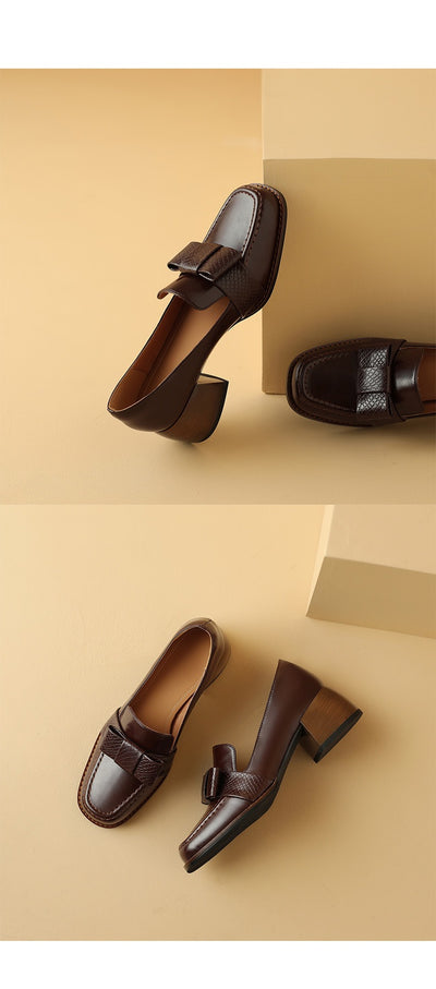 Zapatos Ejecutivos de Cuero Suave con Tacón Robusto - Image 11