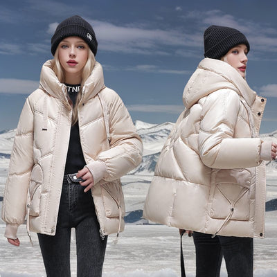 Abrigo Acolchado Coreano Oversize con Relleno de Plumón - Image 22