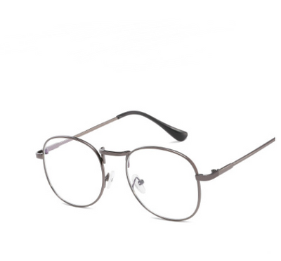 Gafas Retro Espejo Azul con Marco Redondo Decorativo - Image 9