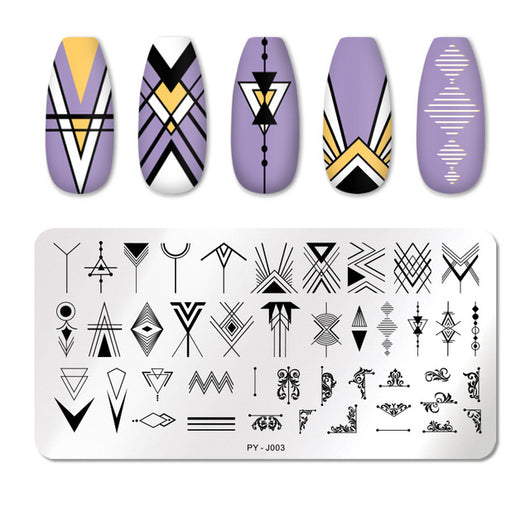Placa de Estampado para Manicura en Acero Inoxidable - Image 23