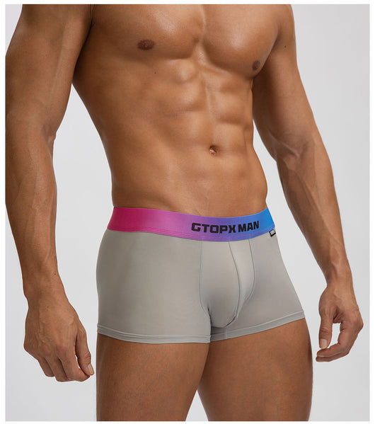Bóxers Hombre Seda Helada Cintura Baja Verano Degradado Convexo - Image 14