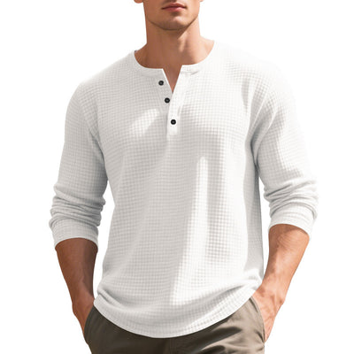 Camiseta Manga Larga Henry Estilo Retro - Image 30