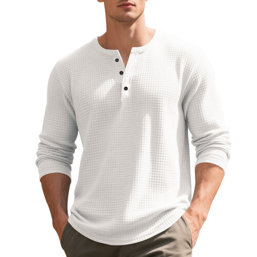 Camiseta Manga Larga Henry Estilo Retro - Image 30