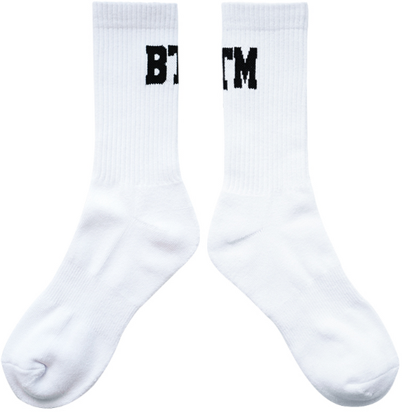 Calcetines Deportivos Blancos para Hombre BTM