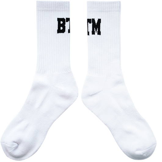 Calcetines Deportivos Blancos para Hombre BTM