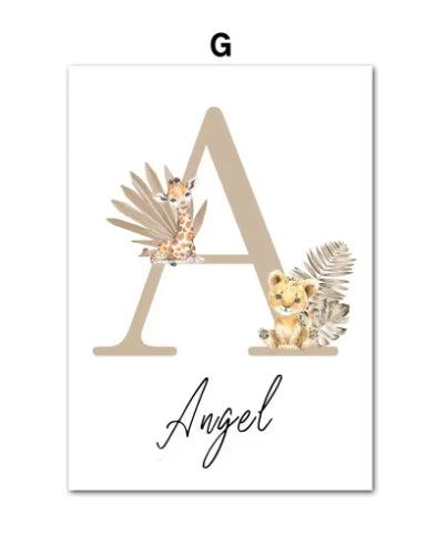 Cuadro Decorativo Lienzo Animales de la Selva para Habitación Infantil - Image 12