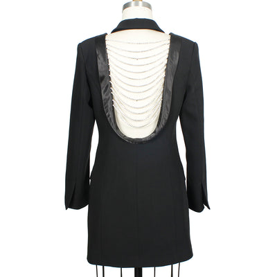 Abrigo Slim Fit con Cadena Diamante para Mujer - Image 3