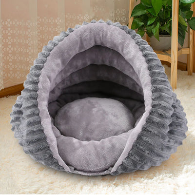Cama Túnel Concha para Gatos - Nido Cálido y Acogedor Todo Clima - Image 9