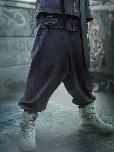 Pantalones Cargo Degradado Punk con Estilo Funcional - Image 3