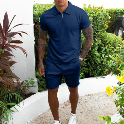Conjunto de Shorts Slim Casual de Manga Corta para Hombre - Image 6