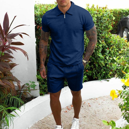 Conjunto de Shorts Slim Casual de Manga Corta para Hombre - Image 6