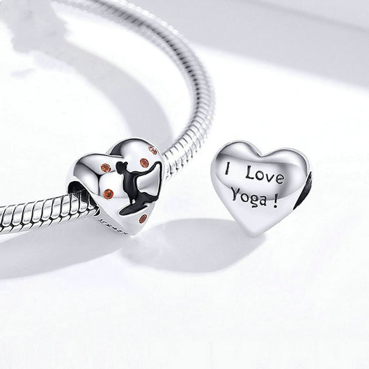 Pulsera de Plata Esterlina con Cuenta en Forma de Corazón - Image 10