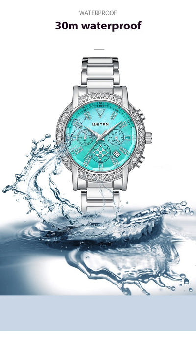 Reloj de Lujo Versátil para Mujer - Resistente al Agua con Diamantes - Image 14