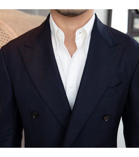 Camisa Slim Fit de Cuello Italiano Antirruga para Hombre Moderno - Image 11