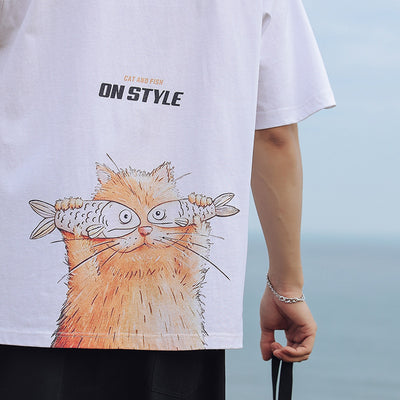 Playera de Estampado de Gatos - Image 11