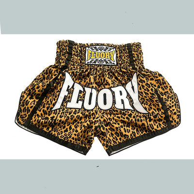 Pantalones Muay Thai Estampado Leopardo para Entrenamiento Hombre y Mujer - Image 3